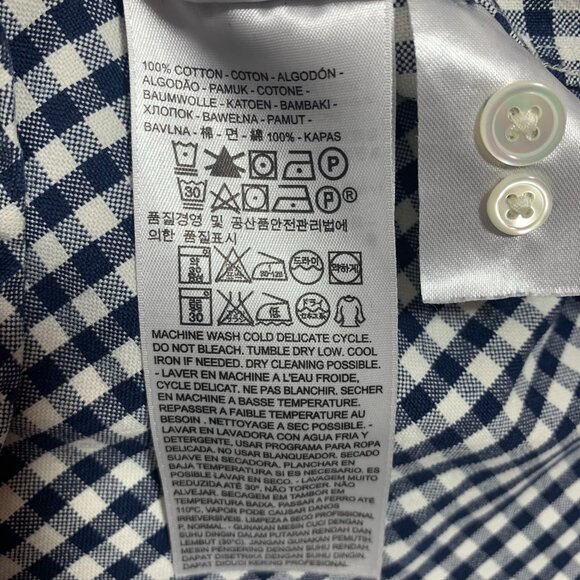 small check black and white mans button down shirt size small LEVIS - Picture 15 of 16